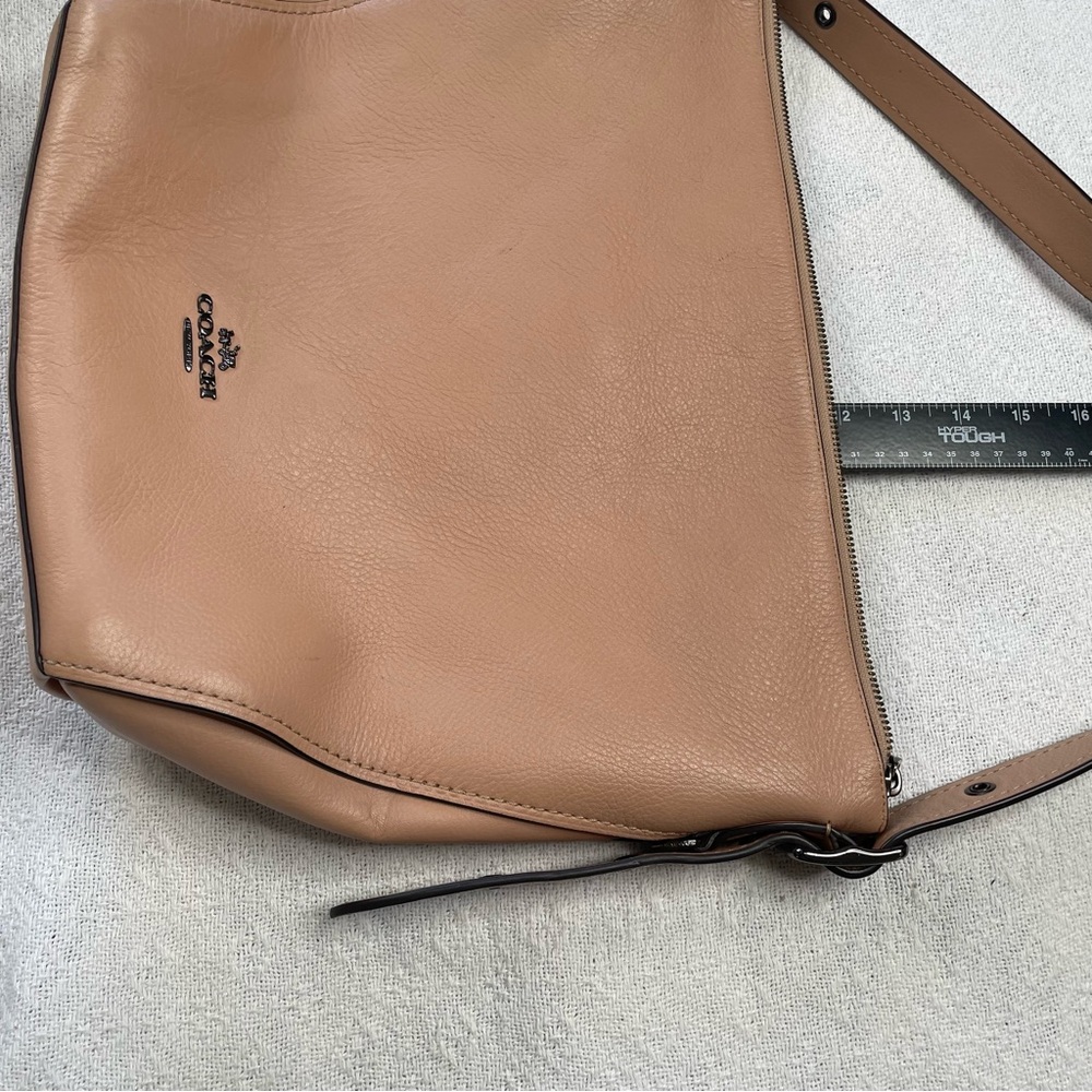 Coach‎  Leather Dufflette Shoulder Bag~ Soft Tan - Picture 5 of 14